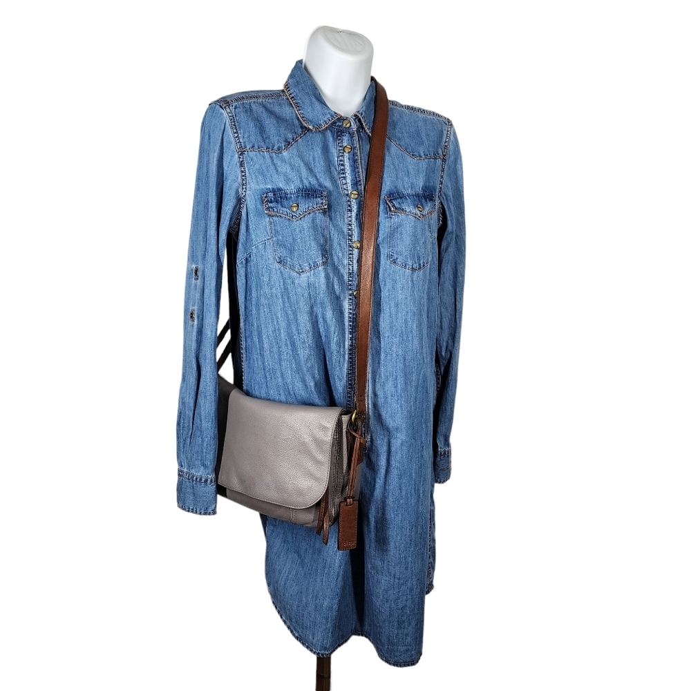 FOSSIL LEATHER CROSSBODY BAG